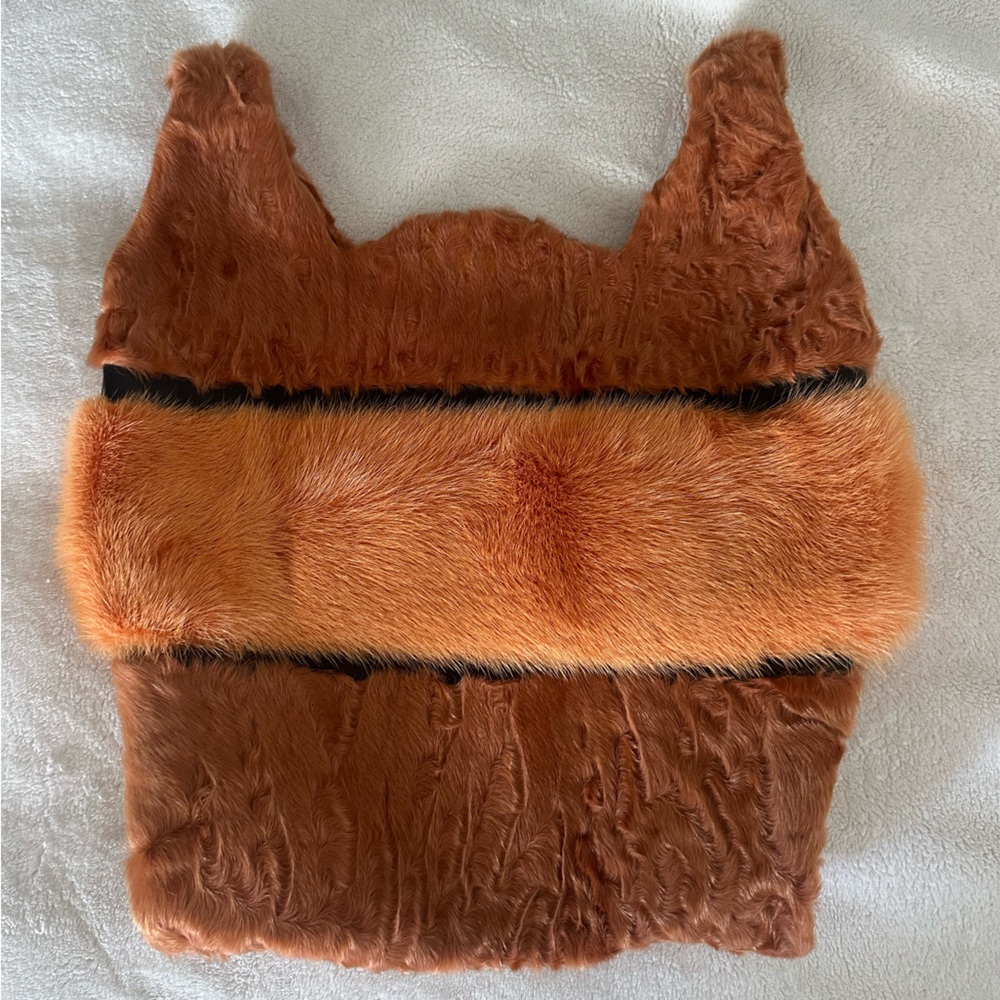 Vintage Real Karakul & Fox Fur Vest